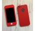 360° kryt silikónový iPhone 5/5S/SE - červený